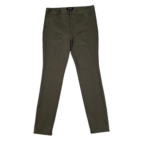 Talbots Women’s 8 Lexington Ponte Ankle Pants Olive Green - Picture 1 of 10